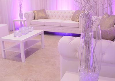 Garden Tuscana Reception Hall event in Mesa showing bridal suite lounge area