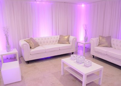 Garden Tuscana Reception Hall event in Mesa showing bridal suite lounge area
