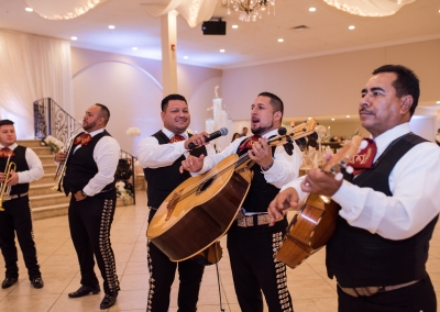 Garden Tuscana Reception Hall event in Mesa showing mariachi at wedding reception