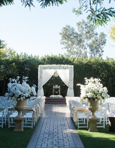 Garden Tuscana Reception Hall event in Mesa showing garden wedding ceremony venue